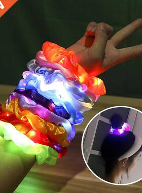 LED Luminous Hair Accessories for GirlsHairband Ponytail Hol