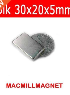 4pcs/pack, block 30x20x5mm Strong Permanent Magnet, craft ma