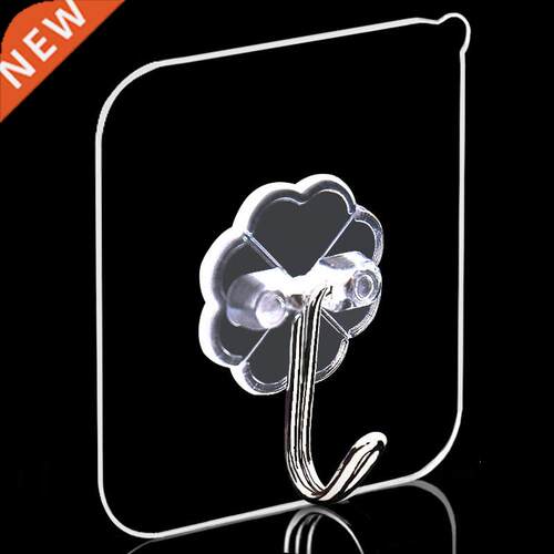 Transparent seamless hook wall hole-free bathroom kitchen do