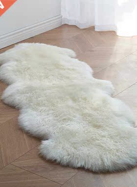 Soft White Faux Fu Aea ugs Kids Living oom Bedoom Shagg