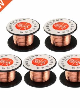 5pcs 15m Length Copper Soldering Welding Wire Reel PPA Ename