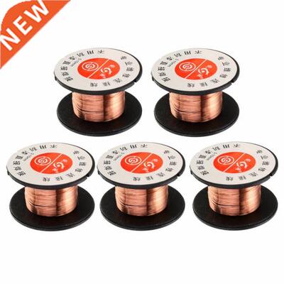 5pcs 15m Length Copper Soldering Welding Wire Reel PPA Ename