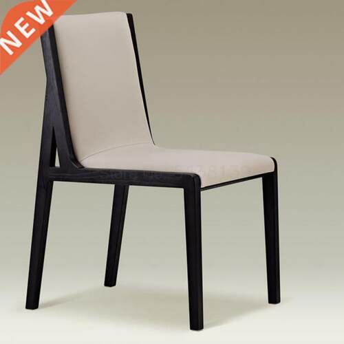 Nordic black ash solid wood creative modern microfiber