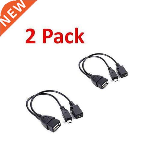 2 Pack Usb Port Terminal Adapter Otg Cable For Fire Tv  Or
