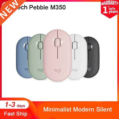 Logitech Pebble M50 Wireless Mouse Bluetooth 1000DPI 2.4GHz
