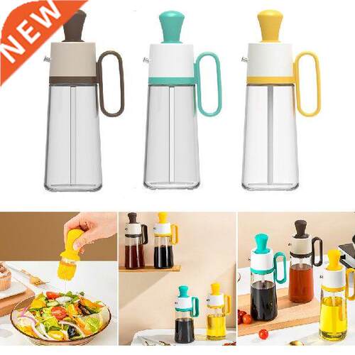 550ml Glass Olive Oil Dispenser Bottle Silicone Dropper
