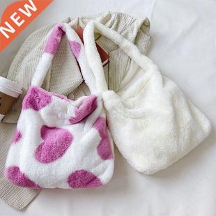 Fluffy Plush Bags Women Female Handbag Underarm Bag 2021