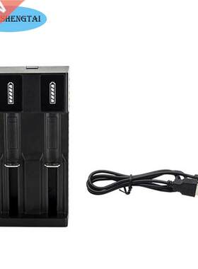 Universal 2 slot Battery USB Charger Smart Chargering for