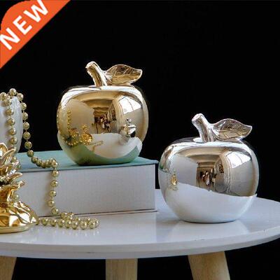 Ceramic Statue Apple Figurine Home Decoration Pottery