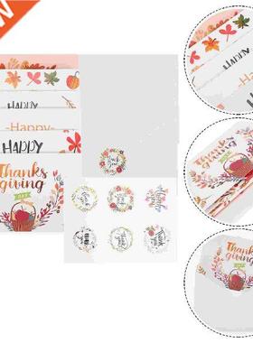 Greeting Thanksgiving ower Seal Envelope Writing Hand