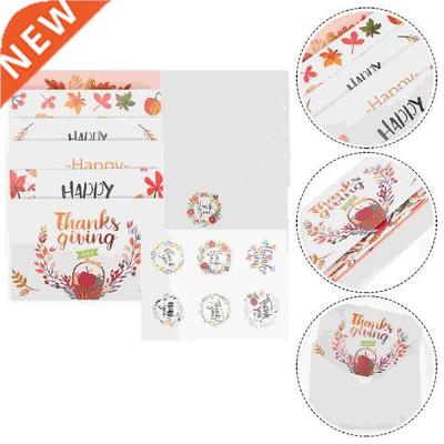 Greeting Thanksgiving ower Seal Envelope Writing Hand