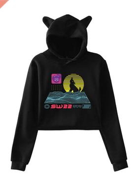 SssniperWolf Synthwave logo Pullover Hoodie Merch Hoodies Sw