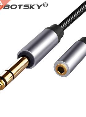 6.5mm Male to 3.5mm Female Audio AUX Cable Headset Micropho