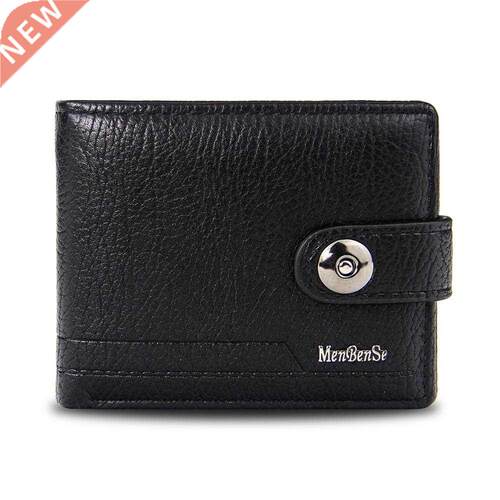 Wallet for Men Brand Made of Natural Leather Portfel Meski S