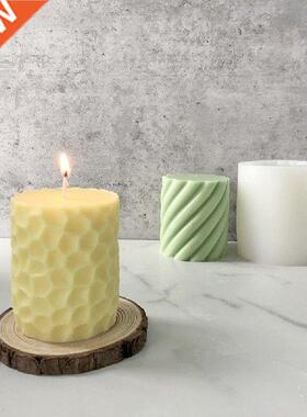 Cylinder Silicone Mold  Epoxy Resin Candle Mould