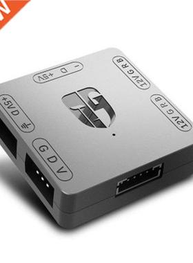 RGB Convertor 5V to 12V RGB Transfer Hub SATA interface Magn