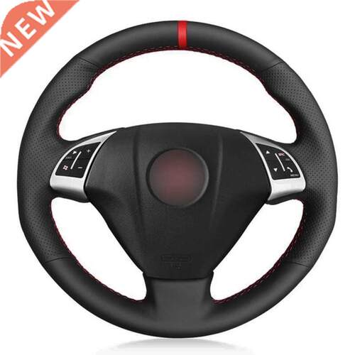 Car Steering Wheel ver Soft Black Artificial Leather For Fia