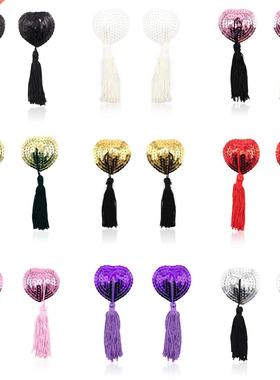 fun beast aste ceam tassel heat-shaed sequins os