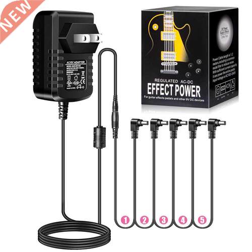 5 Way Electric Guit Effect Pedal Power Supply Accessories