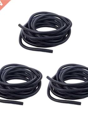 X 20 Ft Split Wire Loom Conduit Polyethylene Tubing Black C