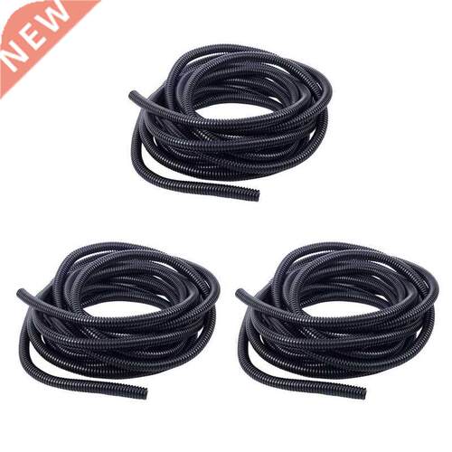 X 20 Ft Split Wire Loom Conduit Polyethylene Tubing Black C