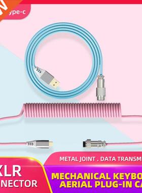 Mechanical Keyboard Aviator Cable Coiled Type-C USB Connecto