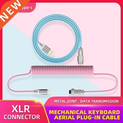 Mechanical Keyboard Aviator Cable Coiled Type-C USB Connecto