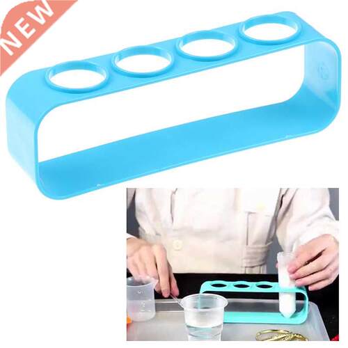 1pc Plastic Test Tube Rack 4 Holes Holder Support Burette St