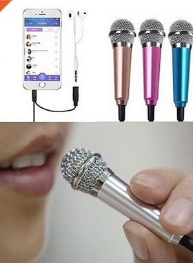 mini Portable 3.5mm Stereo Studio Mic KTV Karaoke Mini Micro