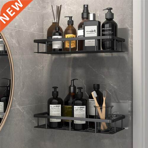 No-drill Bathroom Shelves Storage Rack Wall Mounted Corner