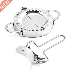 2pcs Stainless Steel Dumpling Maker Set Dough Cutter Dumplin