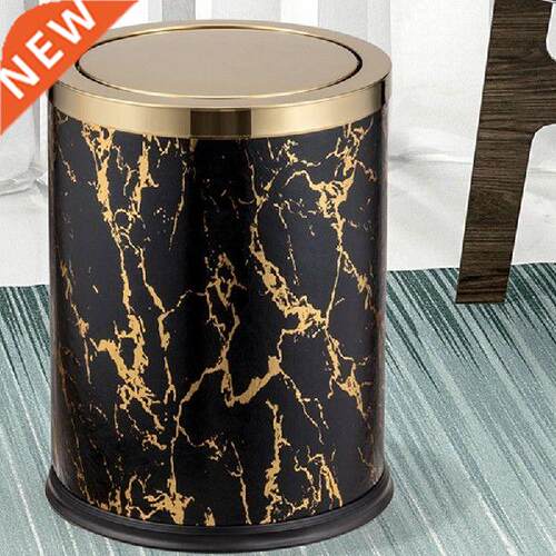 Nordic Metal Garbage Bin Toilet Bedroom Marble Office