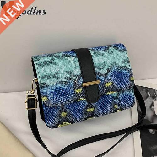 Fashion Snake Skin Designer Crossbody Bags For Women PU Lea