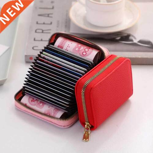 Female/male Business Card Hder Case Black/green/brown/coff