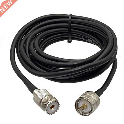 1pcs RG58 Cable UHF PL259 Male Plug to UHF SO29 Female Jack