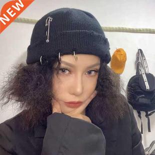 2021 Metal Ring Brimless Hats Hip Hop Caps Beanie Skullcap S