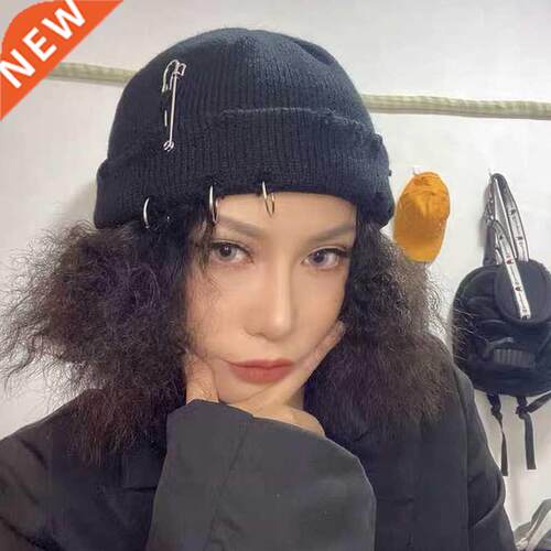 2021 Metal Ring Brimless Hats Hip Hop Caps Beanie Skullcap S
