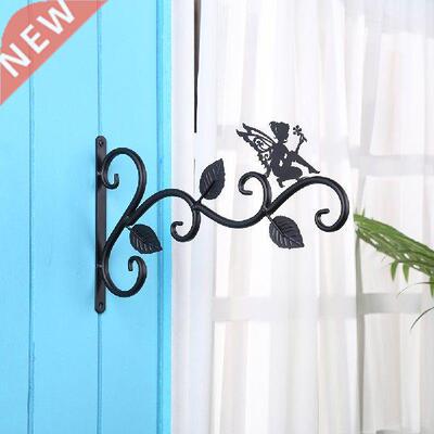 Wall Mounted Flowerpot Hanger Practical Iron Basket Hook