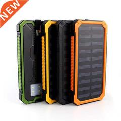 Solar 70000mah Power Bank External Battery 2 USB LED Power B