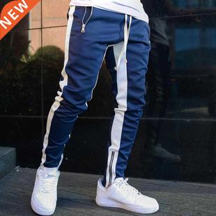 Mens Joggers Casual Pants Fitness Men Sportswear Tracksuit B