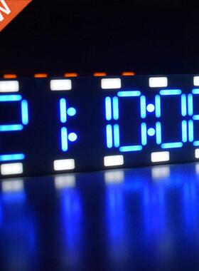 DIY Large Two-Color Digital Clock DIY Kit 6 Digit LED Digita