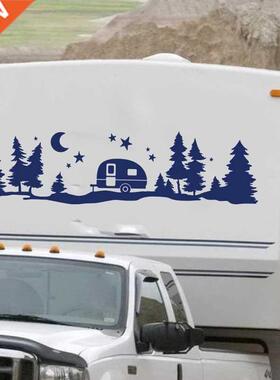 Large vinyl wall stickers, suitable for RV, RV, star forest,