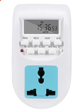 Timing Switch Adapter EU Plug Universal Socket AL-06 ABS LCD