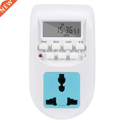 Timing Switch Adapter EU Plug Universal Socket AL-06 ABS LCD