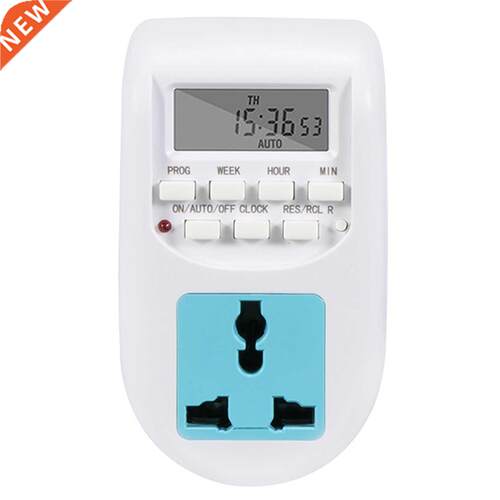 Timing Switch Adapter EU Plug Universal Socket AL-06 ABS LCD