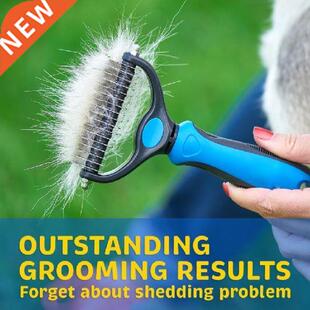 Pet Hair Removal Comb For Dog Comb Cat Detangler Fur