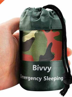 Camouflage Waterproof Emergency Sleeping Bag First Aid