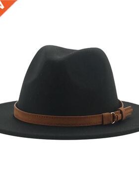 fedora hats for women men wide brim solid women hats band be