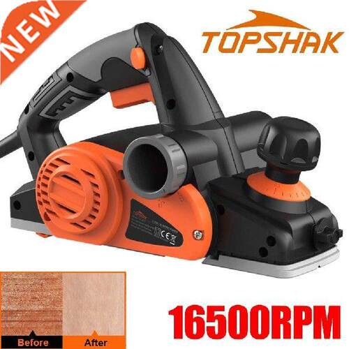 TOPSHAK TS-EP1 6-Amp Electric Hand Planer 16500RPM Wood