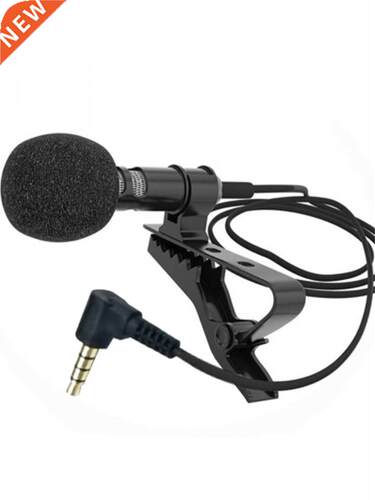 .5mm Microphone Condenser Clip-on Lapel Mic Wired for Mobil